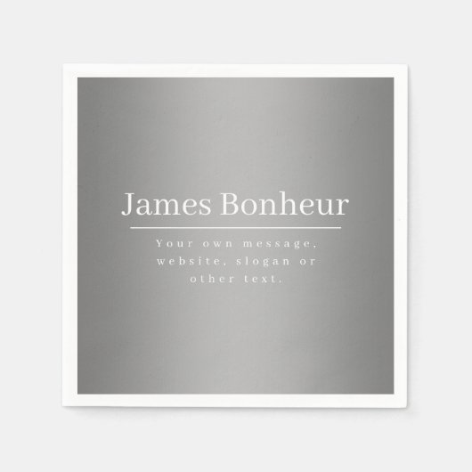 Bearbeitbare Werbevorlage für Unternehmen etc. Serviette (Vorderseite)