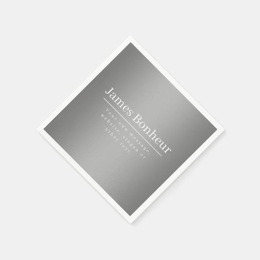 Bearbeitbare Werbevorlage für Unternehmen etc. Serviette (Ecke)