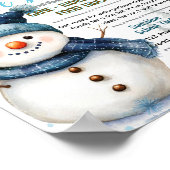 Bearbeitbare Winterfest-Flugblatt Poster (Ecke)