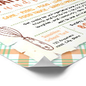 Bearbeitbare Zimt-Fundraiser-Flugblatt Poster (Ecke)