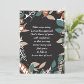 Bearbeitbare Zitate mit Brotmuster Dankeskarte (Stehend Vorderseite)