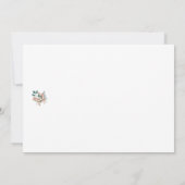 Bearbeitbare Zitate mit Brotmuster Dankeskarte (Rückseite)