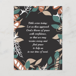 Bearbeitbare Zitate mit Brotmuster Postkarte