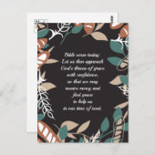 Bearbeitbare Zitate mit Brotmuster Postkarte (Vorne/Hinten)