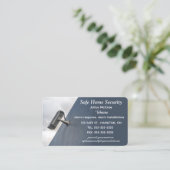 Bearbeitbare Zuhause-Sicherheit Visitenkarte (Stehend Vorderseite)