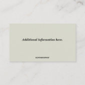 Bearbeitbare Zuhause-Stationierung Visitenkarte (Rückseite)