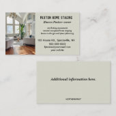 Bearbeitbare Zuhause-Stationierung Visitenkarte (Vorne/Hinten)