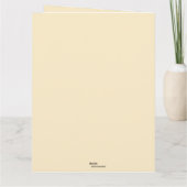 Bearbeitbarer Abschluss Cake Karte (Rückseite)