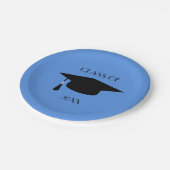 Bearbeitbarer Abschluss Pappteller (Schrägansicht)