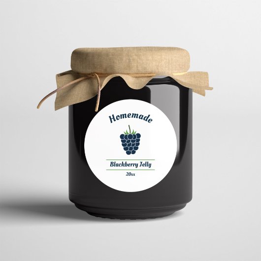 Bearbeitbarer BlackBerry Jelly Label-Aufkleber Runder Aufkleber
