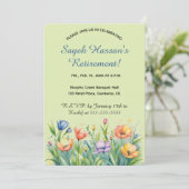 Bearbeitbarer Blumengarten Einladung (Stehend Vorderseite)