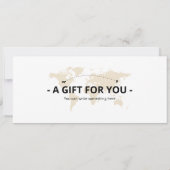 Bearbeitbarer Chile Flugzeug Boarding Pass Einladung (Rückseite)