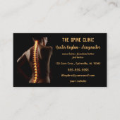 Bearbeitbarer Chiropraktor Visitenkarte (Vorderseite)