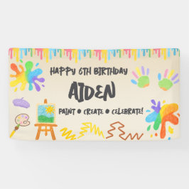 Bearbeitbarer Crayon Style - Künstlerische Farbe u Banner