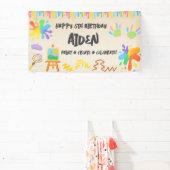 Bearbeitbarer Crayon Style - Künstlerische Farbe u Banner (InSitu)