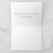 Bearbeitbarer Dank für Ihr Einkauf Dankeskarte (Innenseite)