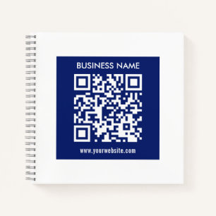 Bearbeitbarer (direkt generierter) QR-Code Marin Notizblock