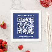 Bearbeitbarer (direkt generierter) QR-Code | Marin Serviette (Beispiel)