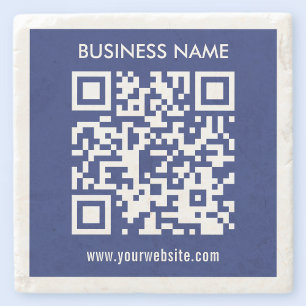 Bearbeitbarer (direkt generierter) QR-Code   Marin Steinuntersetzer