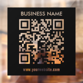 Bearbeitbarer (direkt generierter) QR-Code | Schwa Fensteraufkleber