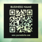 Bearbeitbarer (direkt generierter) QR-Code | Schwa Fensteraufkleber (Blatt 3)