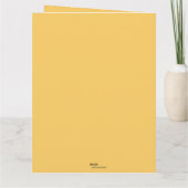 Bearbeitbarer Erntedank Türkei Pumpkins und Blätte Karte (Rückseite)