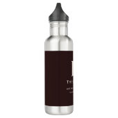 Bearbeitbarer Familienname oder Firmenname Edelstahlflasche (Links)