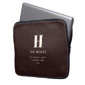 Bearbeitbarer Familienname oder Firmenname Laptopschutzhülle (Vorderseite Links)