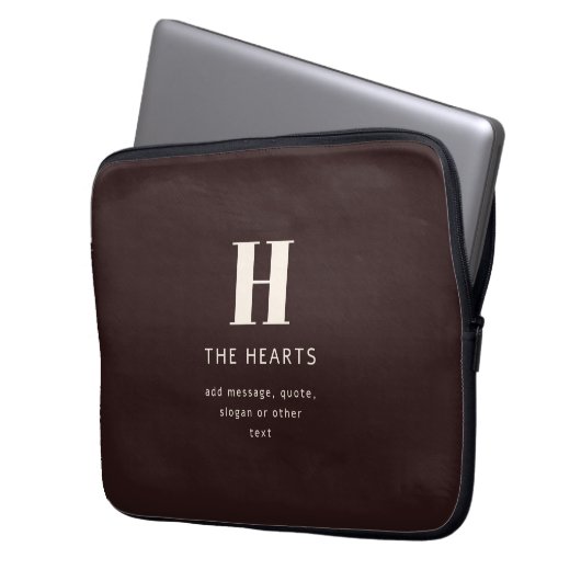 Bearbeitbarer Familienname oder Firmenname Laptopschutzhülle (Vorderseite Links)