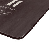 Bearbeitbarer Familienname oder Firmenname Schneidebrett (Ecke)