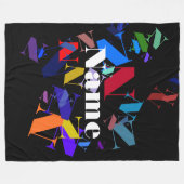 Bearbeitbarer, farbiger Text Alle Namen oder Wörte Fleecedecke (Vorderseite (Horizontal))