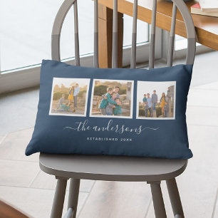 Bearbeitbarer Farbname Kalligrafie-Fotocollage Lendenkissen