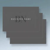 Bearbeitbarer Firmenname (oder anderer Text) Grau Geschenkpapier Set