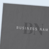 Bearbeitbarer Firmenname (oder anderer Text) Grau Seidenpapier