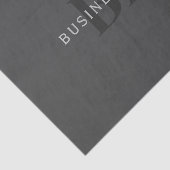 Bearbeitbarer Firmenname (oder anderer Text) Grau Seidenpapier (Ausschnitt)