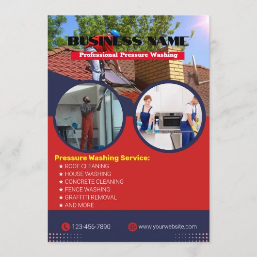 Bearbeitbarer Fotodruck Waschen von Flyern Einladung (Vorderseite)