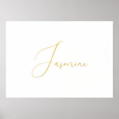 Bearbeitbarer Gold-Kalligrafie-Text | Namen Foliendrucke (Vorderseite)