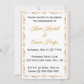 bearbeitbarer Goldleaf Einladung (Vorderseite)