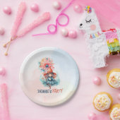 Bearbeitbarer Hexen-Kinder-Halloween-Geburtstagsfe Pappteller (Party)