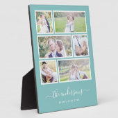 Bearbeitbarer Hintergrund Farbe sechs Foto Collage Fotoplatte (Seite)