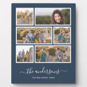 Bearbeitbarer Hintergrund Farbe sechs Foto Collage Fotoplatte (Vorderseite)