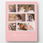 Bearbeitbarer Hintergrund Farbe sechs Foto Collage Fotoplatte (Vorderseite)