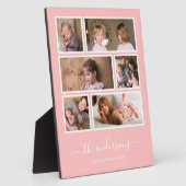 Bearbeitbarer Hintergrund Farbe sechs Foto Collage Fotoplatte (Seite)