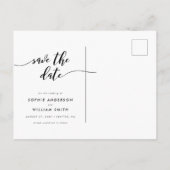 Bearbeitbarer Hintergrund Relax-Skript Save the Da Ankündigungspostkarte (Rückseite)