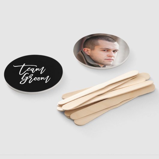 Bearbeitbarer Hintergrund Weißer Pinsel Skript Tea Fächer (Non-assembled)