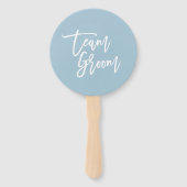 Bearbeitbarer Hintergrund Weißer Pinsel Skript Tea Fächer (Vorderseite)