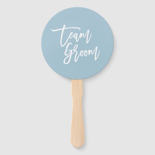 Bearbeitbarer Hintergrund Weißer Pinsel Skript Tea Fächer (Vorderseite)