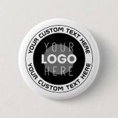 Bearbeitbarer kreisförmiger Text & austauschbares Button (Vorderseite)