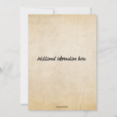 Bearbeitbarer Maisrösten Einladung (Rückseite)