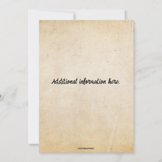 Bearbeitbarer Maisrösten Einladung (Rückseite)